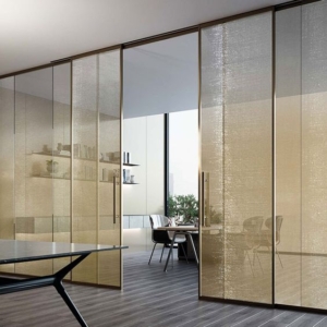 fabric laminated glass Partition